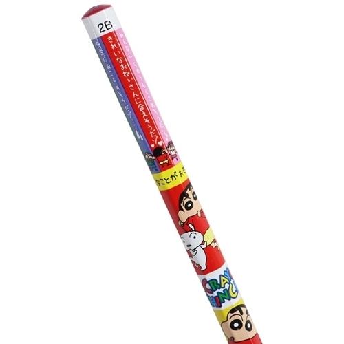 六角軸 えんぴつ 2B 鉛筆 クレヨンしんちゃん ルーレット ティーズ