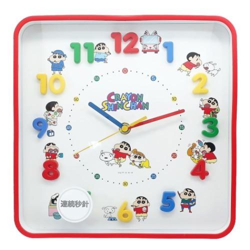 壁掛け時計 スクエア型 アイコン ウォールクロック クレヨンしんちゃん ティーズファクトリー ギフト雑貨 インテリア アニメキャラクター Tjs Ks 雑貨 アートの通販店 ベルコモン 通販 Yahoo ショッピング