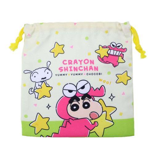 巾着袋 フラット巾着 きんちゃくポーチ いっぱいチョコビ ワニ山さん