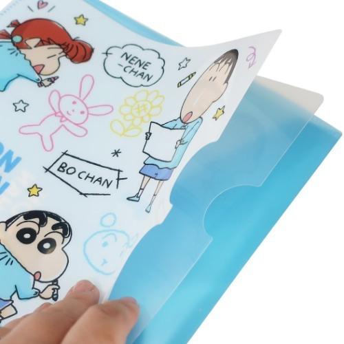 ポケットファイル クリアファイル A4 ポケット付き クレヨンしんちゃん