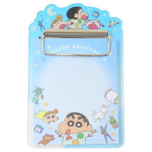 メモ帳 アクリルバインダーメモ クレヨンしんちゃん おやすみパジャマ