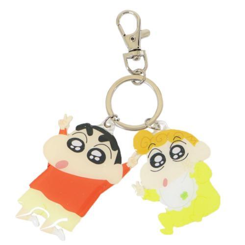 ダイカットツインキーホルダー キーリング クレヨンしんちゃん