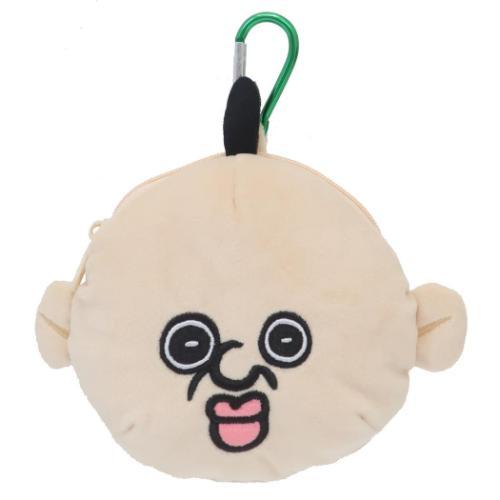 カラビナ付きぬいぐるみファスナーマスコット ミニポーチ パンパンくん