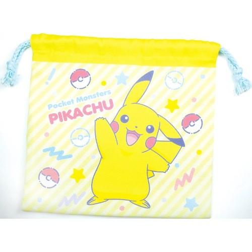 巾着袋 フラット きんちゃくポーチ ポケモン 80spop ピカチュウ ポケットモンスター ティーズファクトリー コップ袋 小物入れ Tsf Pm pc 雑貨 アートの通販店 ベルコモン 通販 Yahoo ショッピング
