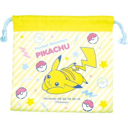 巾着袋 フラット きんちゃくポーチ ポケモン 80spop ピカチュウ ポケットモンスター ティーズファクトリー コップ袋 小物入れ Tsf Pm pc 雑貨 アートの通販店 ベルコモン 通販 Yahoo ショッピング