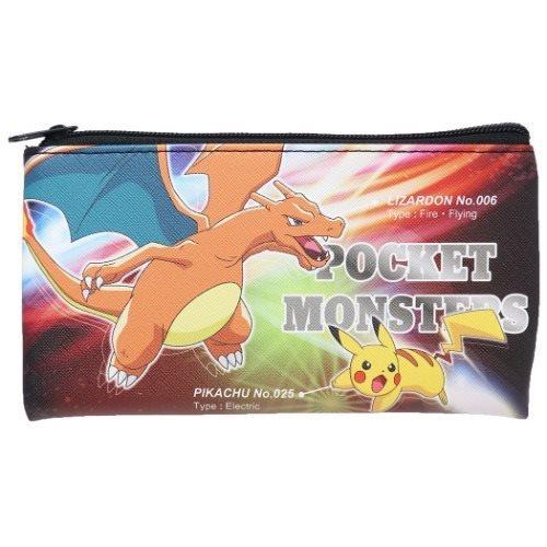 超希少　ポケモン　ポケットモンスター　リザードン　筆入れ　筆箱　ペンケース ペンケース 筆箱 フラット マルチポーチ ポケットモンスター ポケモン