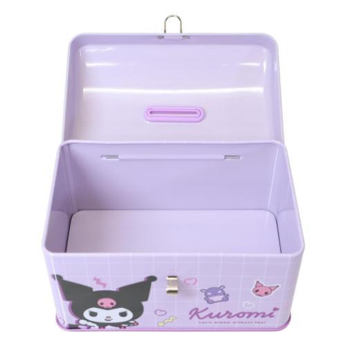 貯金箱 カギ付き缶バンク クロミタイム クロミ サンリオ ティーズ