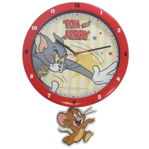 壁掛け振り子時計 足振り ウォールクロック トムとジェリー ワーナー