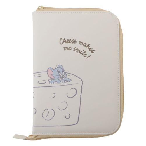 オープンマルチケース 母子手帳ケース トムとジェリー アイボリー