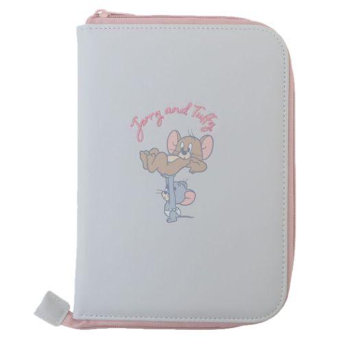 オープンマルチケース 母子手帳ケース グレー トムとジェリー ワーナー