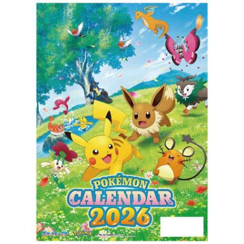 壁掛けカレンダー2026年 2026 Calendar ポケットモンスター ポケモン