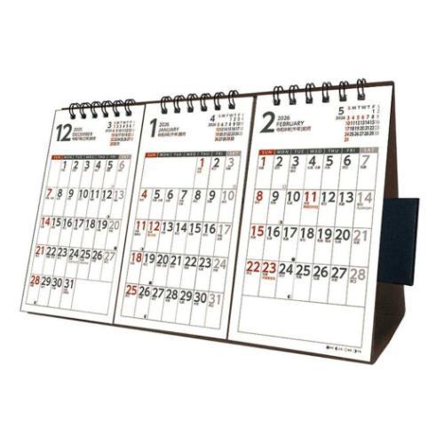 DEFENDER 2026年カレンダー　卓上カレンダー　3点セット 卓上カレンダー2026年 2026 Calendar 卓上3か月スケジュール トライ
