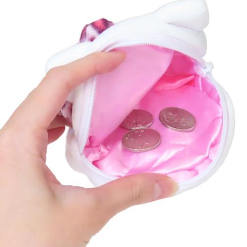 ミニフェイスポーチ ミニポーチ サンリオ ハローキティ ヒョウ柄ピンク