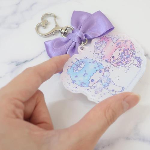 キーリング リボンアクリルキーホルダー DollyMix リトルツイン