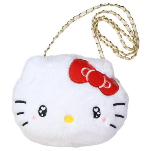 斜め掛けかばん ファーチェーンショルダーバッグ ハローキティ 113