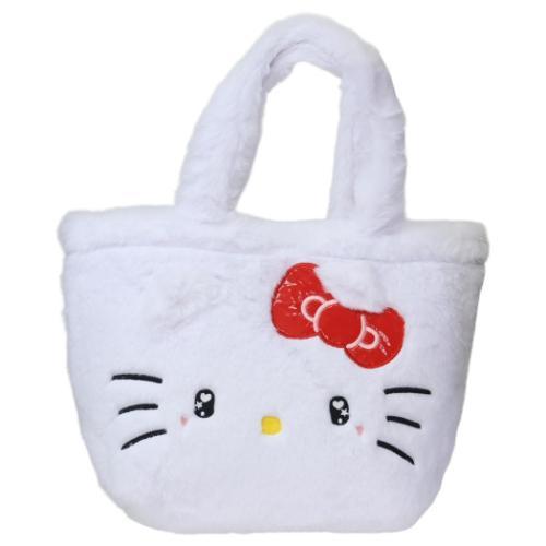 ダイカットファー手提げバッグ ランチバッグ ハローキティ 13 サンリオ