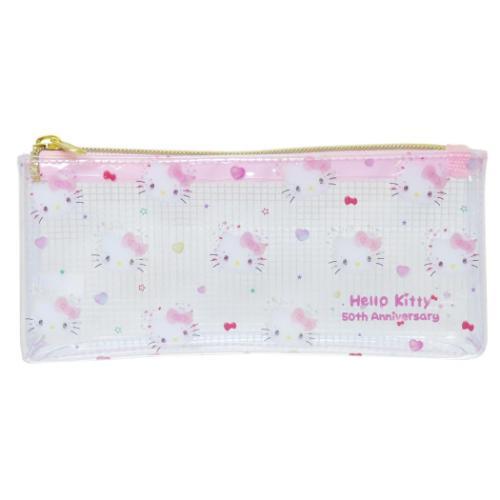 ペンポーチ クリアペンケース ハローキティ サンリオ KT50th 新入学