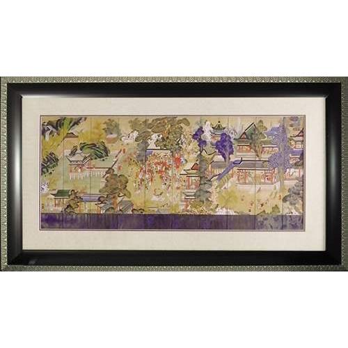 額付きポスター 和風アート 郭子儀の宴 ユーパワー 99×56cm オリエンタル/浮世絵