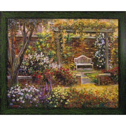 送料無料 ロンゴ パティオガーデン2 額付きポスター インテリアアート