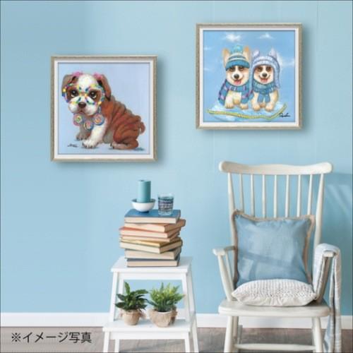 動物画 ロリポップ パピー (Sサイズ) オイルペイントアート ユーパワー OP-07037 爆買_1