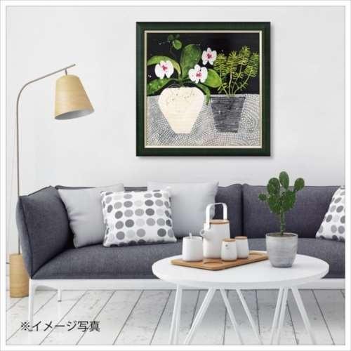 Art Frames フラワー アート スーザン・ブラウン オーキッドモザイク ユーパワーの画像