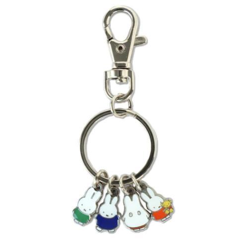 キーリング 4連tiny charm ミッフィー ディックブルーナ ゾーウィー