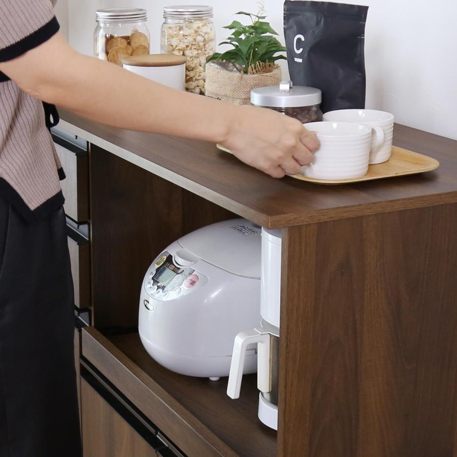 DORIS（ドリス） レンジ台 食器棚 キッチン収納 幅90cm キッチンボード