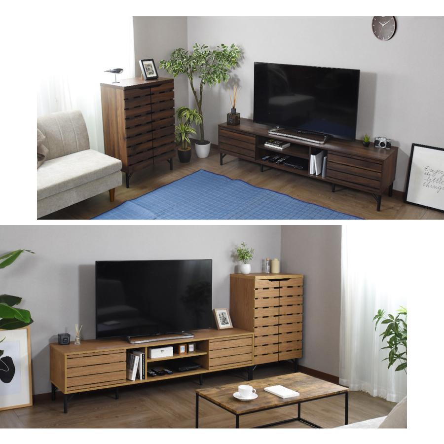 DORIS（ドリス） テレビ台 180cm テレビボード 木製 ロータイプ 収納