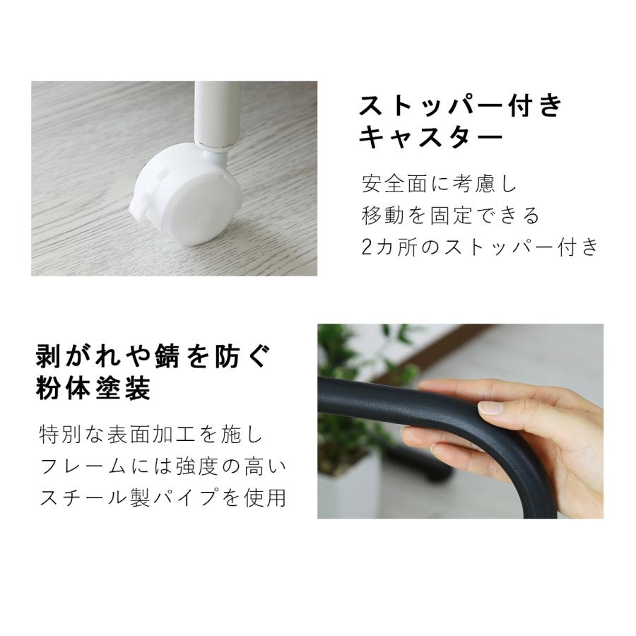 布団収納ラック 2段 キャスター付 布団収納棚 高さ調節 布団セット ふとん 寝具 収納 棚 ふとん収納 収納ラック 幅110 奥行き70.5 ボル2段 | DORIS | 14