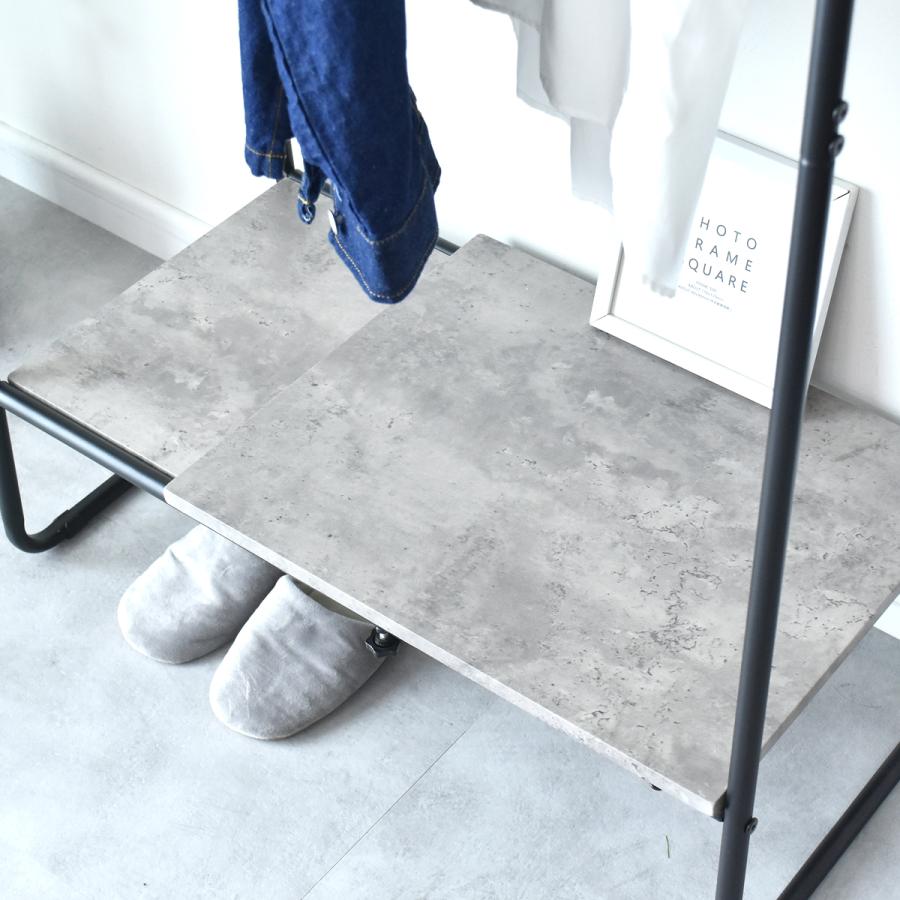 ハンガーラック スリム 頑丈 木製 幅55〜85cm 省スペース 伸縮式 コートハンガー 大容量 洋服 コンパクト 収納 ラック 洋服掛け ロナ伸縮 北欧 | DORIS | 03