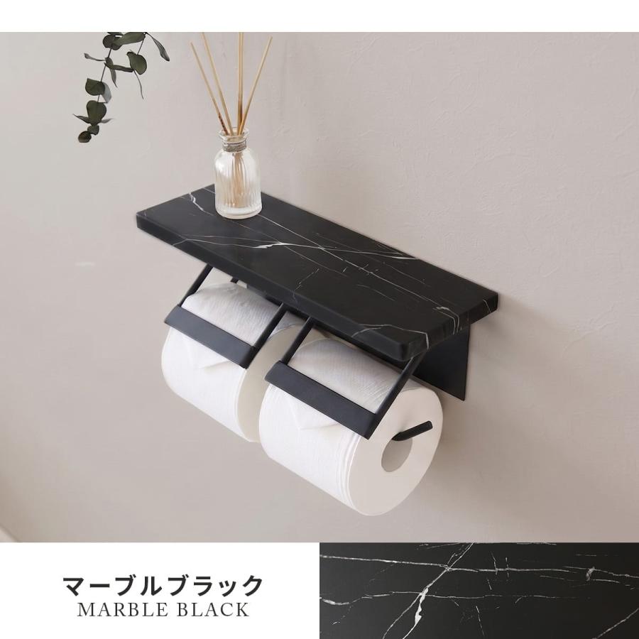 DORIS（ドリス） トイレットペーパーホルダー 二連式 天板付き 