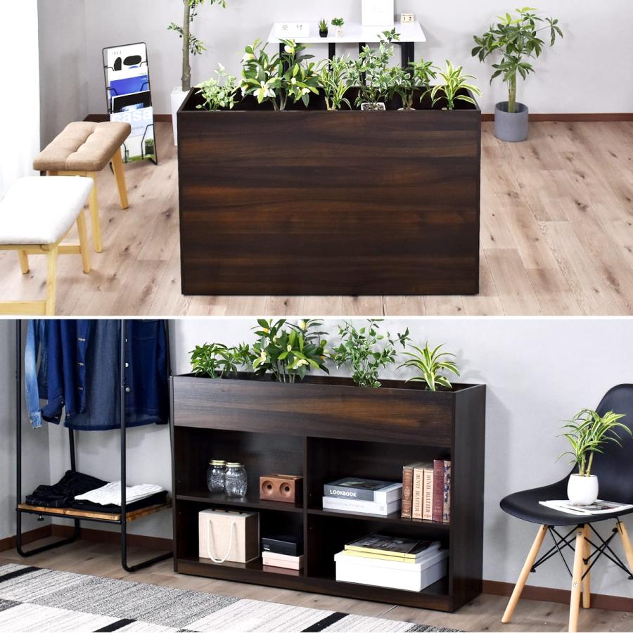 収納 プランター プランターボックス ボックス 収納ラック 間仕切り オフィス 応接室 観葉植物 ボタニカ120cm 北欧 ドリス | DORIS | 06