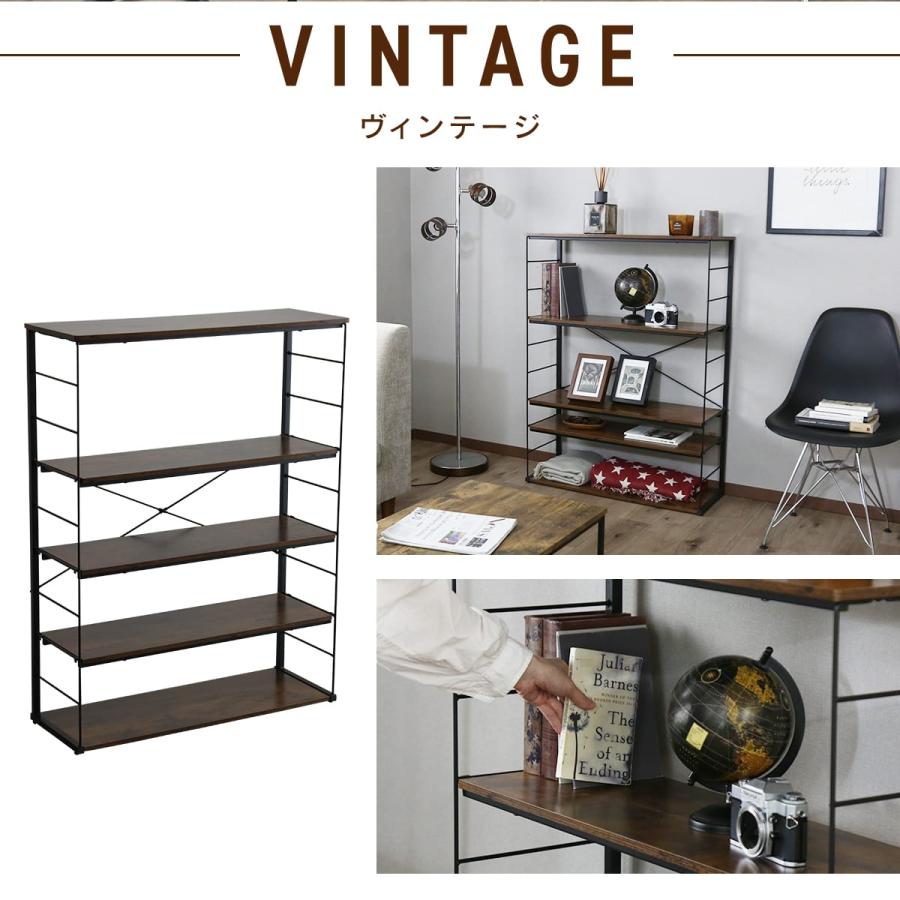 棚 ラック オープンラック 収納ラック オープンシェルフ コンパクト 収納棚 幅80cm 5段 可動棚 高さ調整 キッチン スリム ミント80cm | DORIS | 15