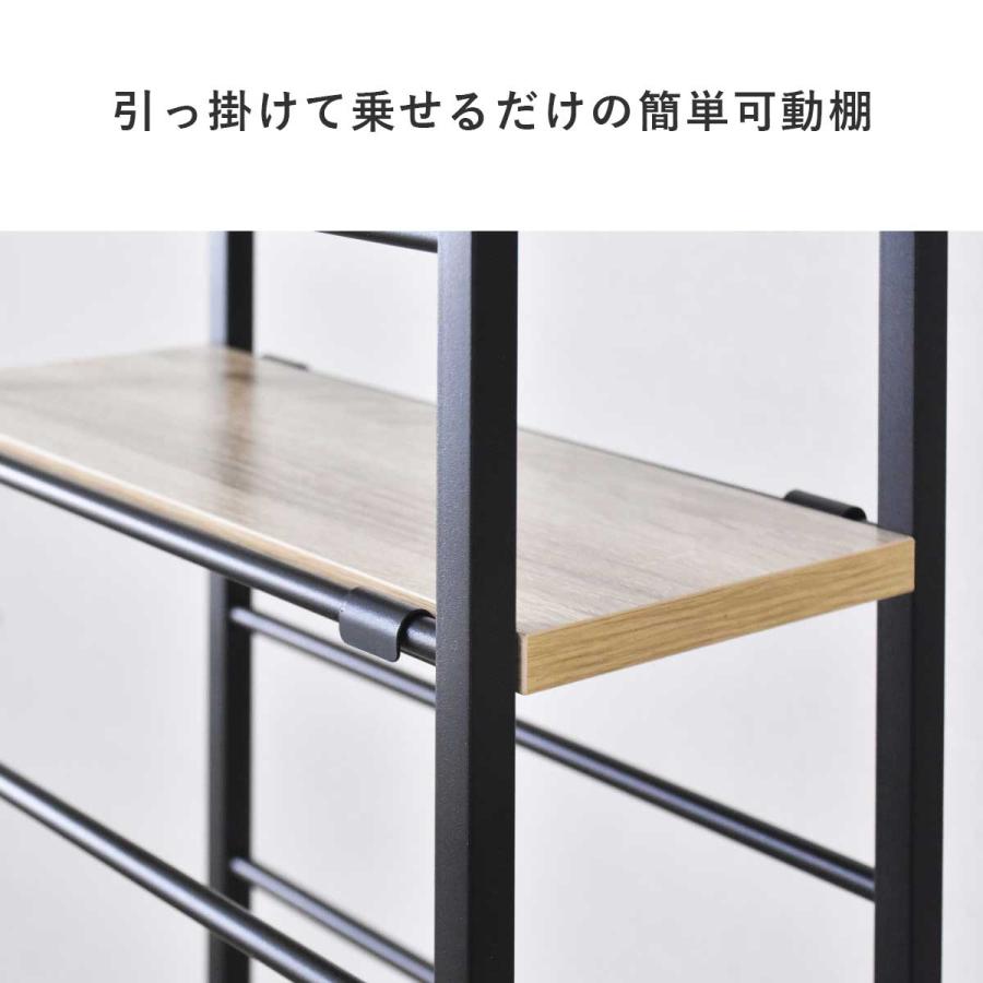 ラック スチールラック オープンラック 棚 8段 木製 スリム 幅18cm 奥行き38cm 高さ140cm 高さ調整 コーナーラック すきま収納 デッドスペース クレイン | DORIS | 15