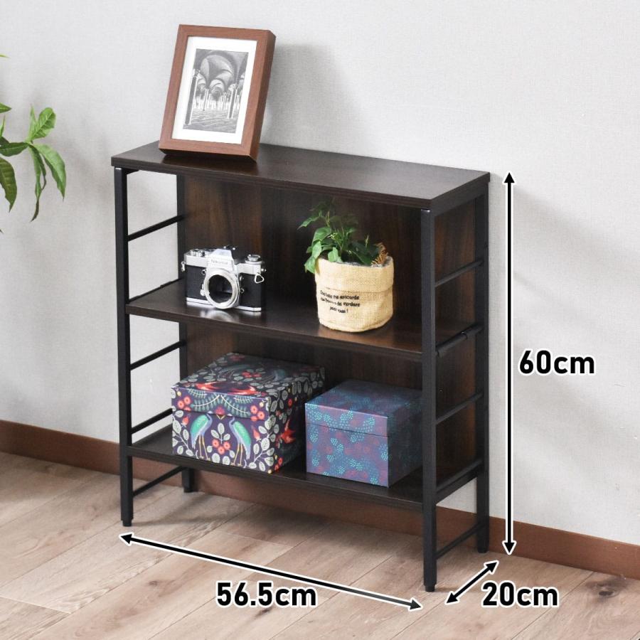 ラック 棚 スリムラック 幅56.5 すき間収納 3段 すき間ラック 高さ調整 サイドテーブル 省スペース キッチン収納 ディスプレイラック 可動棚 ソナル ドリス | DORIS | 03