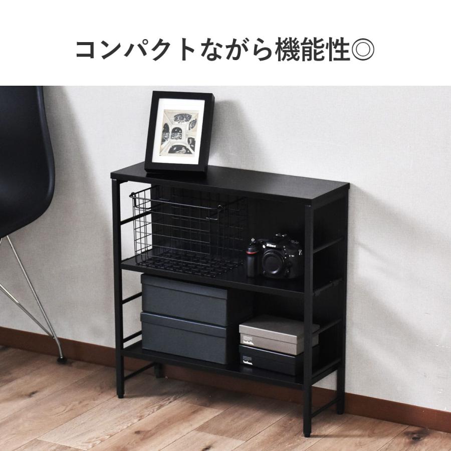 ラック 棚 スリムラック 幅56.5 すき間収納 3段 すき間ラック 高さ調整 サイドテーブル 省スペース キッチン収納 ディスプレイラック 可動棚 ソナル ドリス | DORIS | 05