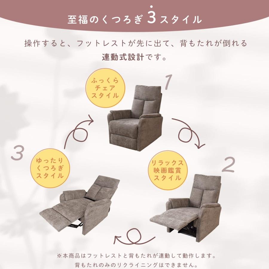DORIS（ドリス） 電動リクライニングソファ 1人掛け リクライナー 電動