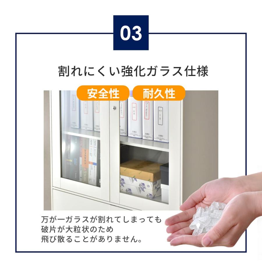 DORIS（ドリス） 鍵付き書庫 スチール書庫 オフィス 収納棚 鍵付き 