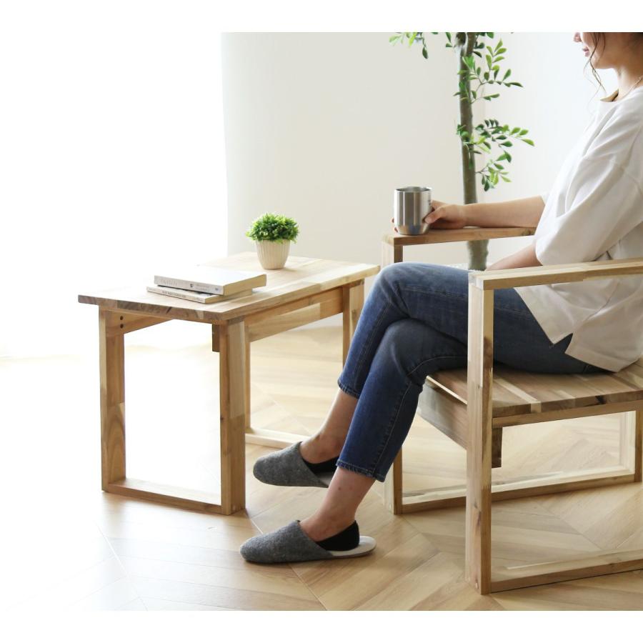 DIYキット サイドテーブル DORIS 手作り アカシア 木製 手作り オリジナル 工作 イベント ワークショップ CUBEサイドテーブル