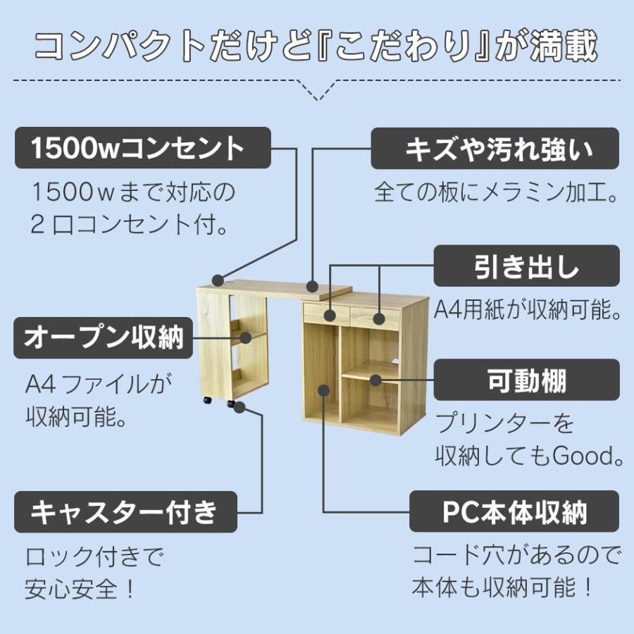 デスク おしゃれ ゲーミング 収納 棚 机 ワーク パソコン オフィス Oa 書斎 パソコン エチュード90 北欧 プレゼント Dr Etude90 Velle 通販 Yahoo ショッピング