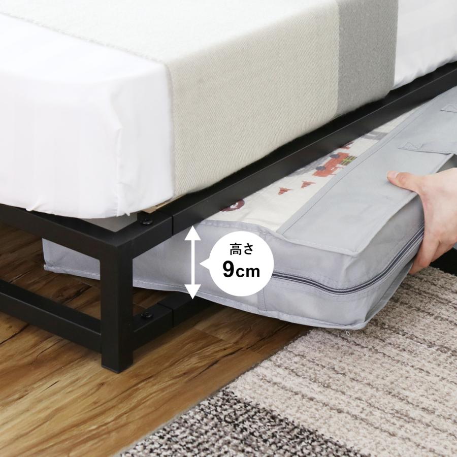 DORIS（ドリス） ベッドフレーム ダブル ロータイプ すのこ 通気性抜群