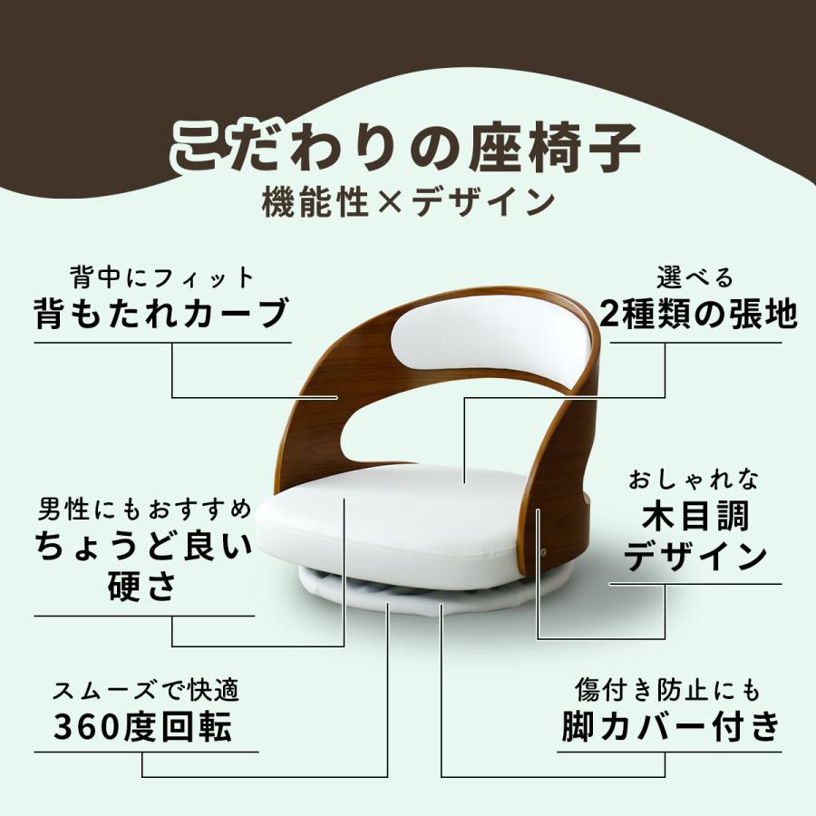 DORIS（ドリス） ローラウンドチェア 360度回転 座椅子 座いす イス
