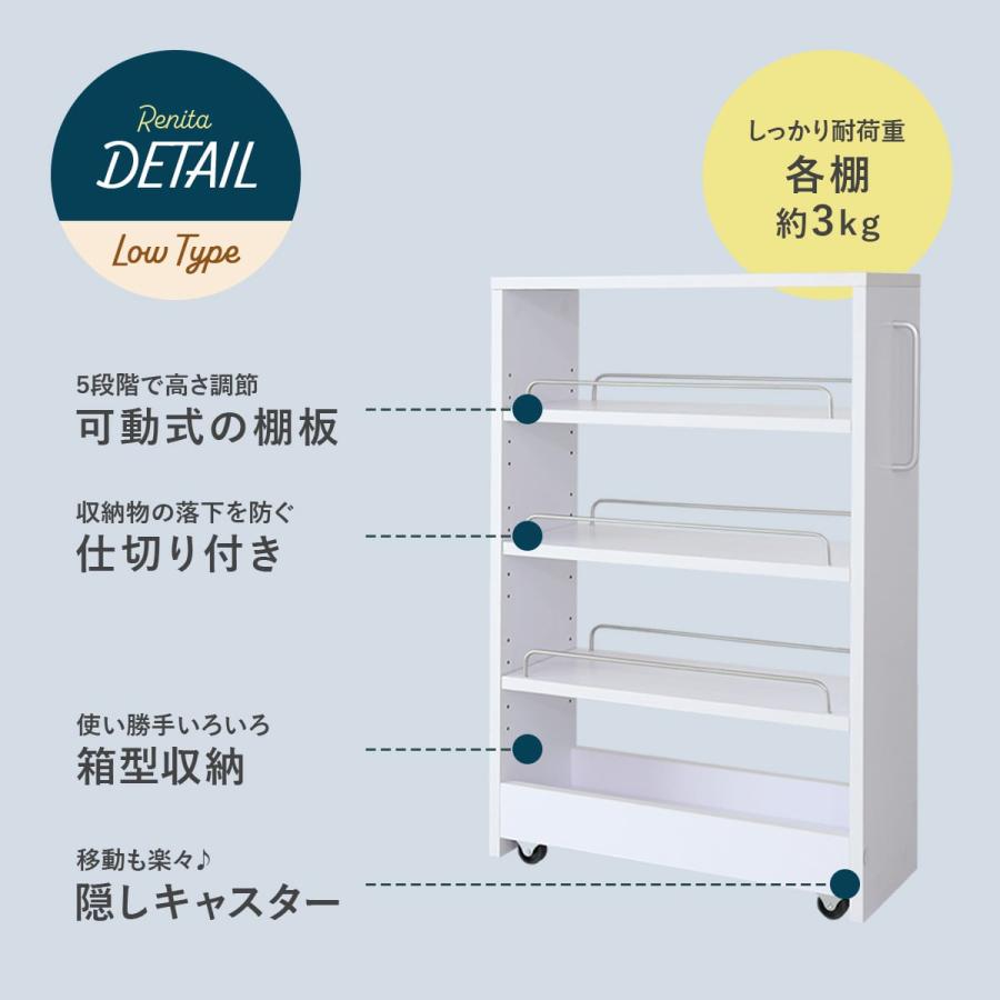 収納たっぷり！スリムなキッチン収納 Amazon｜Lasola 隙間収納 すきまストッカー キッチン収納 折り畳み3段