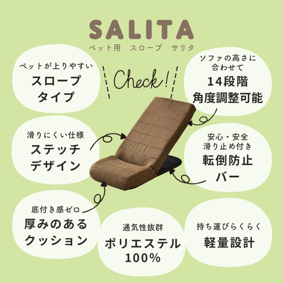 ペットスロープ ドッグステップ スロープ ペット 小型 犬 猫 介護 リクライニング 14段階 滑り止め加工 角度調節 北欧 プレゼント サリタ | DORIS | 06