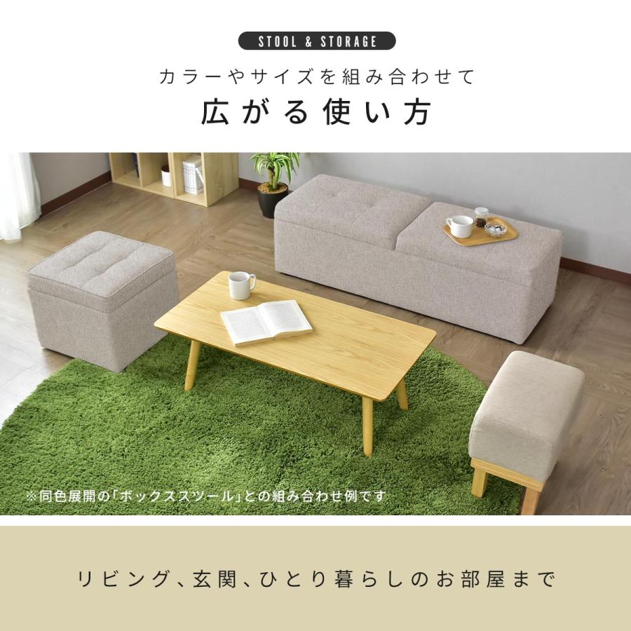 DORIS（ドリス） 収納 スツール 収納スツール 2人掛け 椅子 イス