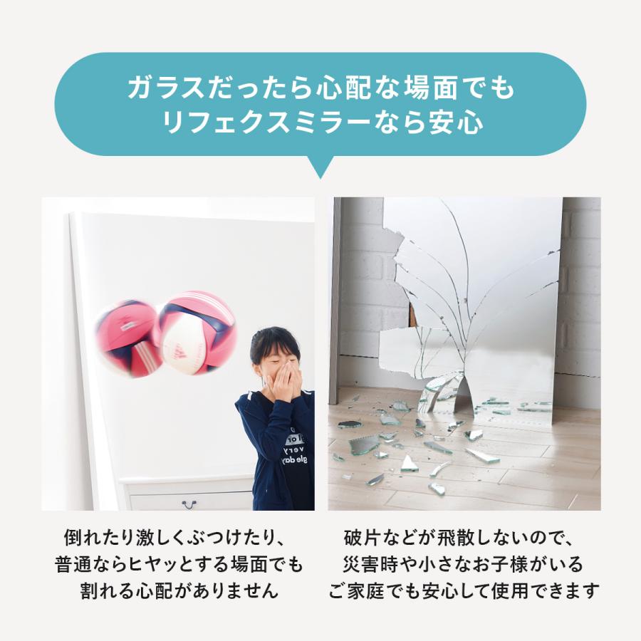 DORIS（ドリス） 割れない鏡 リフェクスミラー 鏡 壁掛けフィルム