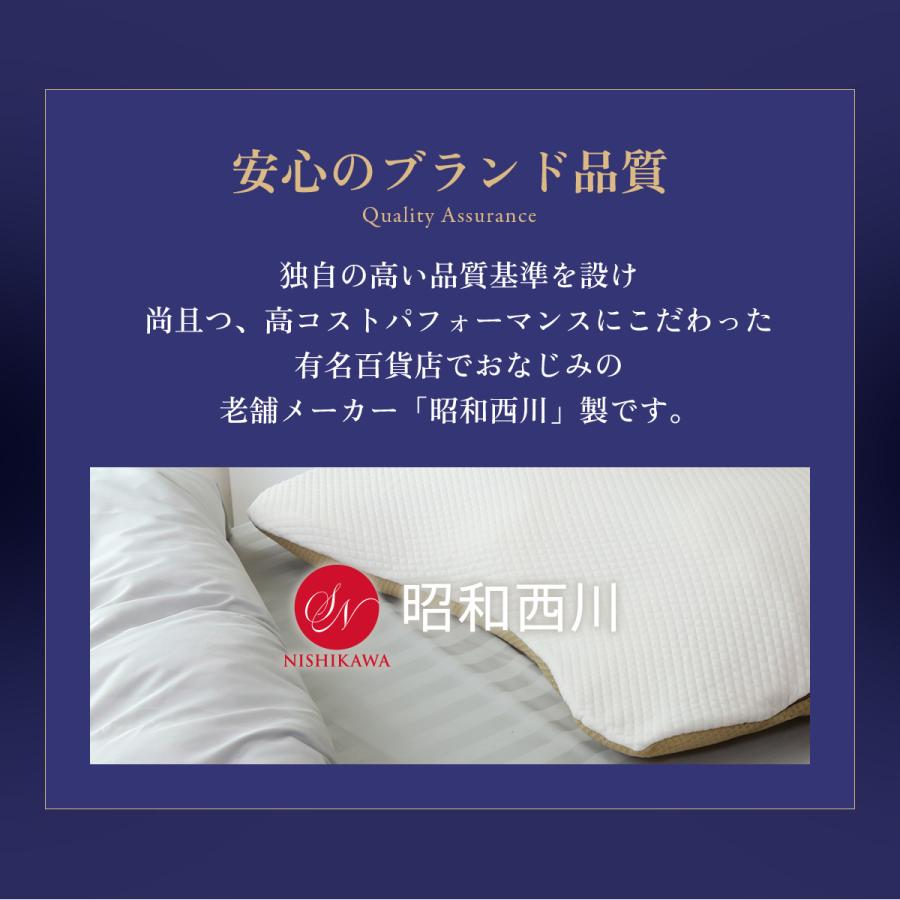 DORIS（ドリス） 枕 まくら ワイドサイズ 仰向け寝 昭和西川 ピロ