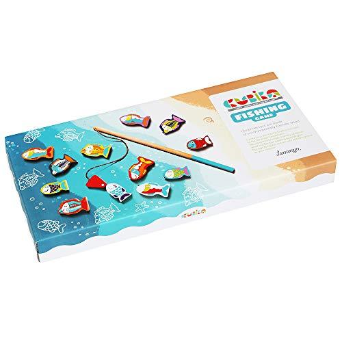 [大特価] ウクライナ製 知育玩具 木のおもちゃ 木製 3歳 【 CUBIKA キュビカ 】フィッシングゲーム おもちゃ 魚釣り マグネット さかなつり さかな 【D1707312447】(62117円)