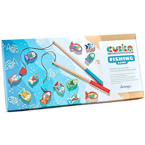 [大特価] ウクライナ製 知育玩具 木のおもちゃ 木製 3歳 【 CUBIKA キュビカ 】フィッシングゲーム おもちゃ 魚釣り マグネット さかなつり さかな 【D1707312447】(62117円)