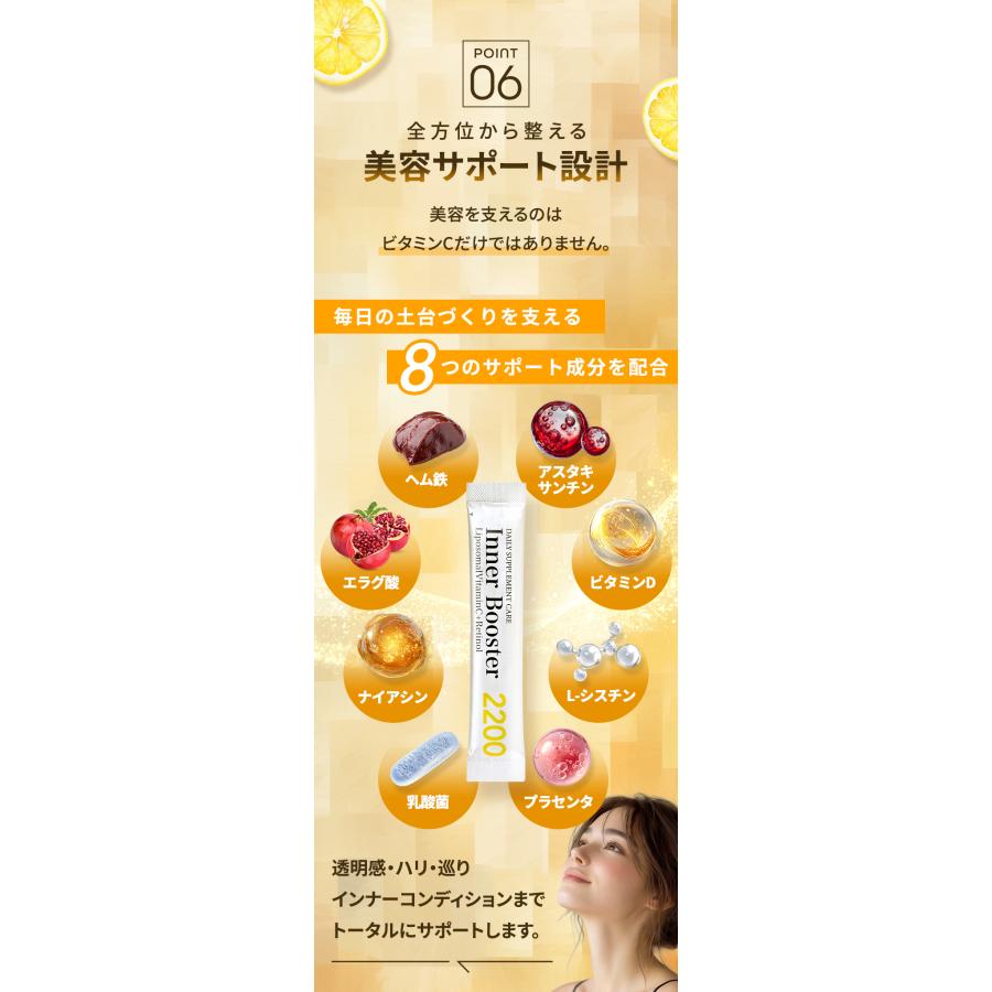 PiLie・mo 【ビタミンC×レチノール】リポソーム ビタミンC サプリ 66,000mg レチノール 30,000 グルタチオン含有酵母 αリポ酸 30包 日本製 爆買 父の日 お中元 | PiLiE・mo | 14
